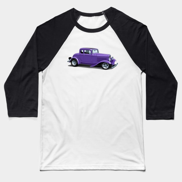 1932 Ford 5 window coupe Baseball T-Shirt by candcretro